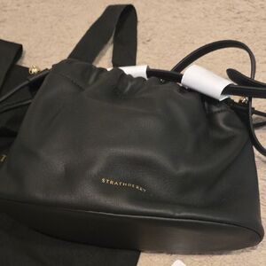Strathberry Black Leather Women's Bag